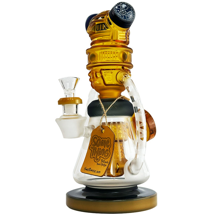 10" Robot Design Glass Water Pipe – Something Glass
