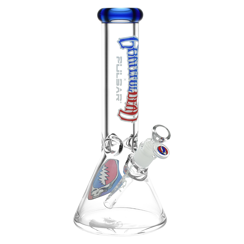 11.75" Steal Your Face Beaker Water Pipe 14mm F – Grateful Dead x Pulsar