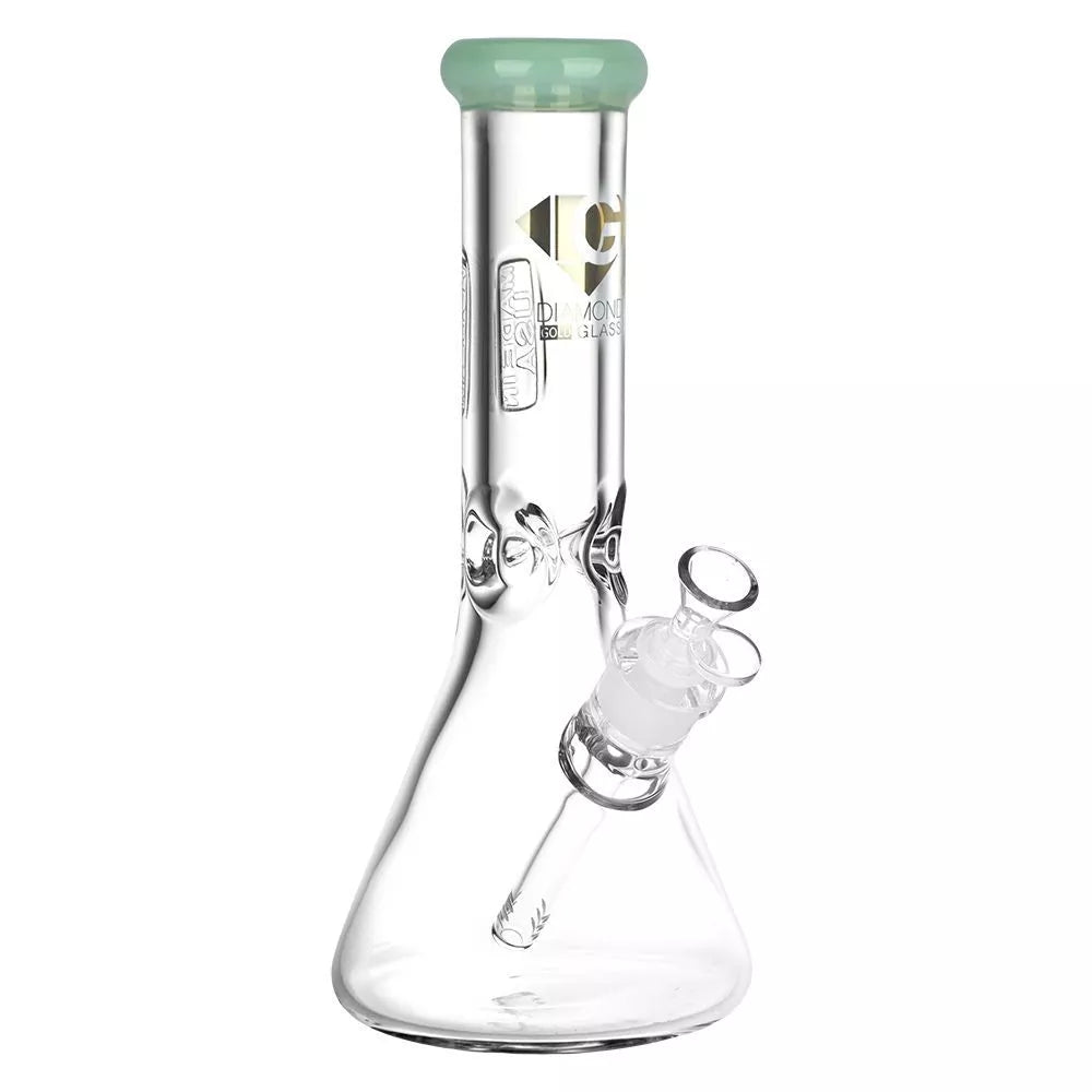 12" Diamond Glass American Made Beaker Water Pipe 14mm F – Pulsar