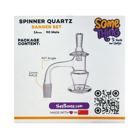 14mm 90 Degree Spinner Quartz Banger – Something