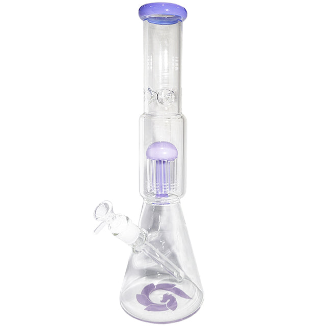 16 Inch Beaker Base Water Pipe with Percolator – Glass House