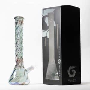 16" Twisted Beaker Glass Water Pipe - Glass House