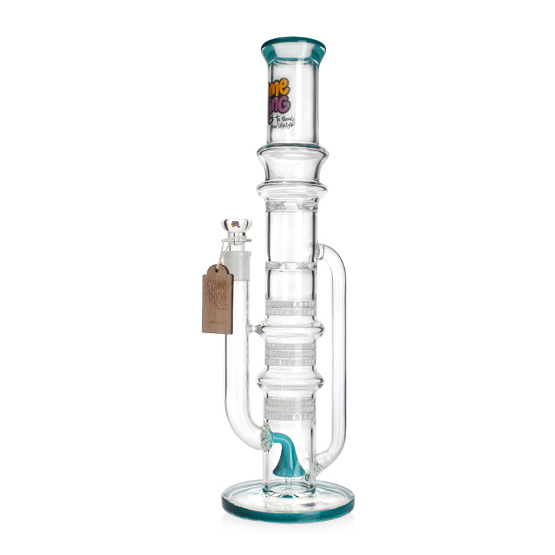 18" Showerhead Perc Glass Waterpipe – Something Glass