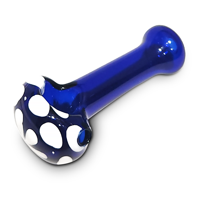 2.5-Inch Glass Hand Pipe – Polka Dot Design