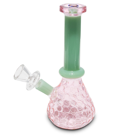 2 Tone Textured Base - Glass Beaker Water Pipe