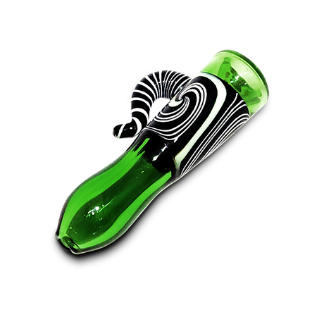 3.5-Inch Chillum Hand Pipe with Wig Wag Design