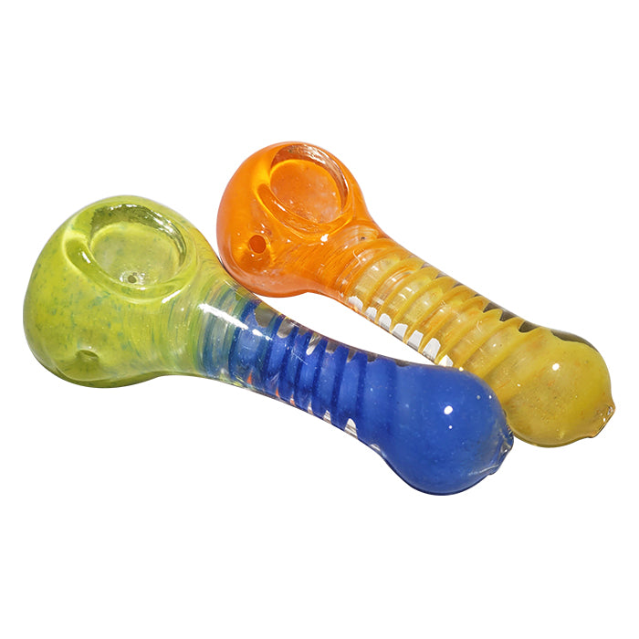 4-Inch Glass Hand Pipe – Assorted Designs (10 Pack)