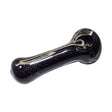 4-Inch Solid Color Glass Hand Pipe with Line Work