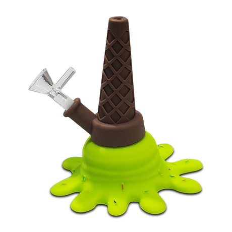 4.5" Dropped Ice Cream Glass Water Pipe
