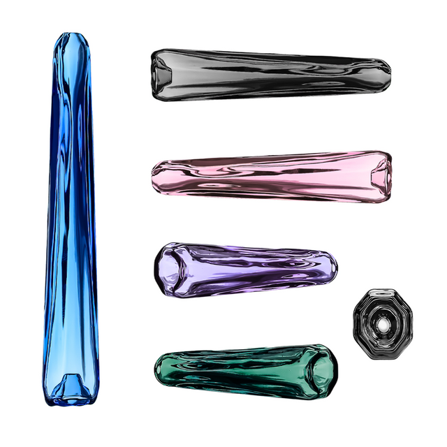 4" Handpipe W Pendant Design - Something Glass
