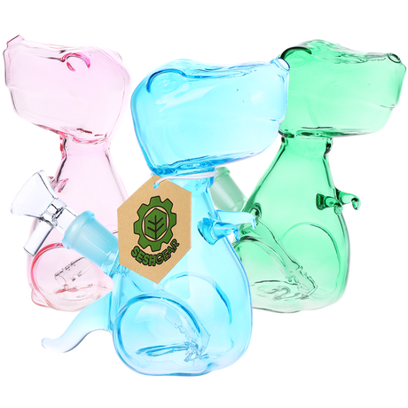 5.75" T-Rexxin On Em Glass Water Pipe – 14mm F – Colors Vary
