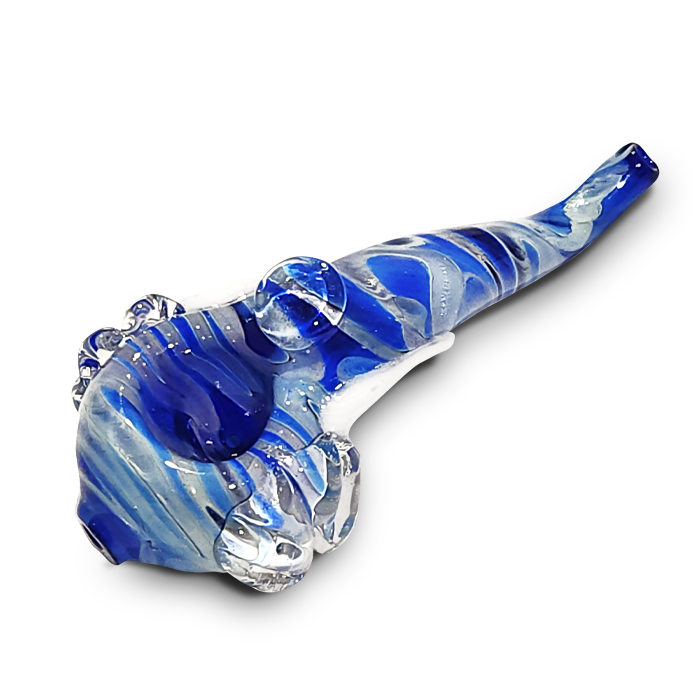 5" Glass Elephant Sherlock Hand Pipe