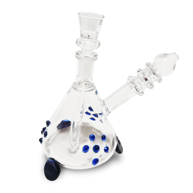 5" Layback Design Glass Water Pipe