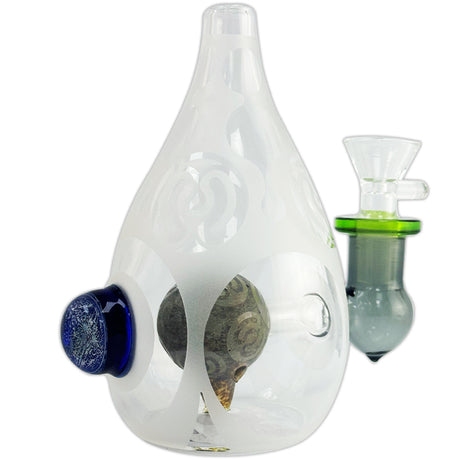 5" Waterpipe W Alien Egg Design - Something Glass