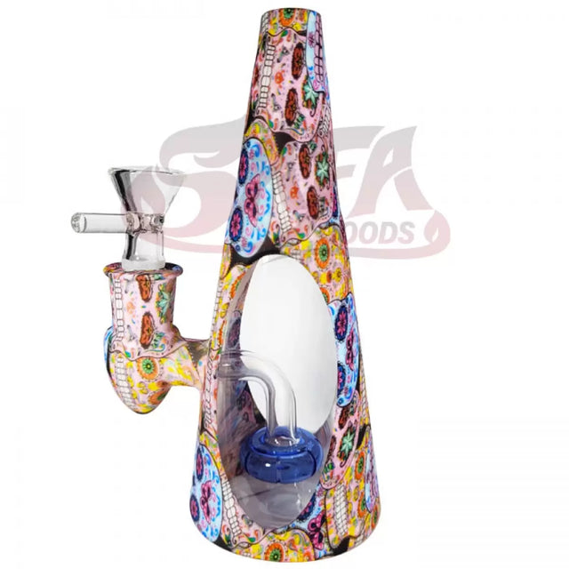 6 Inch Silicone Rig with 4mm Quartz Banger