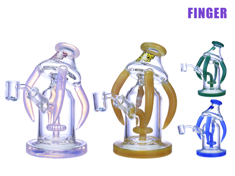 7.5" Finger Glass Waterpipe – Something Glass