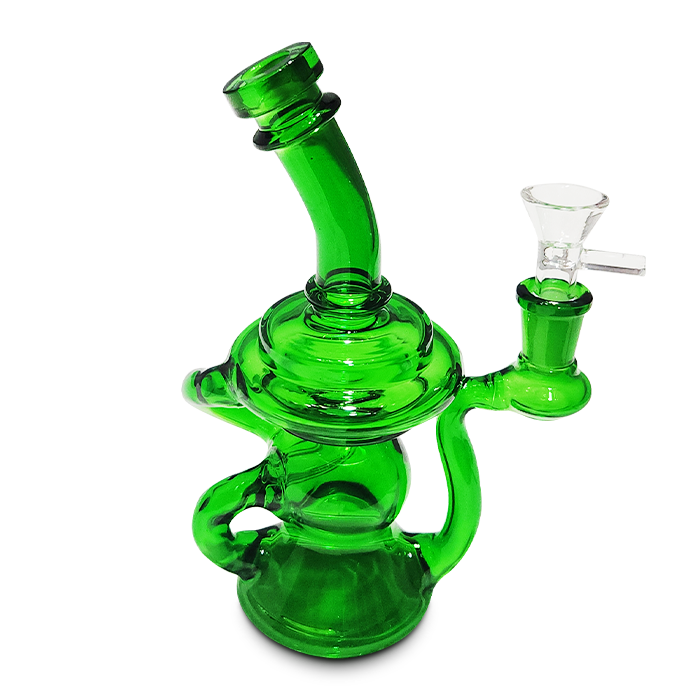 7.5 Inch Klein Recycler Glass Water Pipe – Asst. Colors