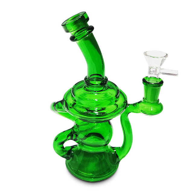 7.5 Inch Klein Recycler Glass Water Pipe – Asst. Colors