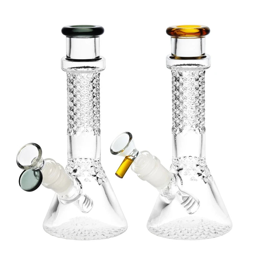 7.5" Mini Fractal Beaker Glass Water Pipe – 1PC – Assorted Colors