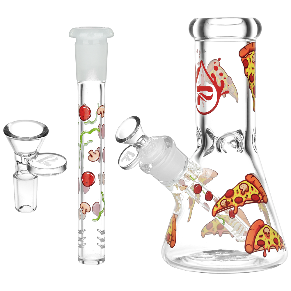 7.75" Pizza Design Series Beaker Water Pipe 14mm F – Pulsar
