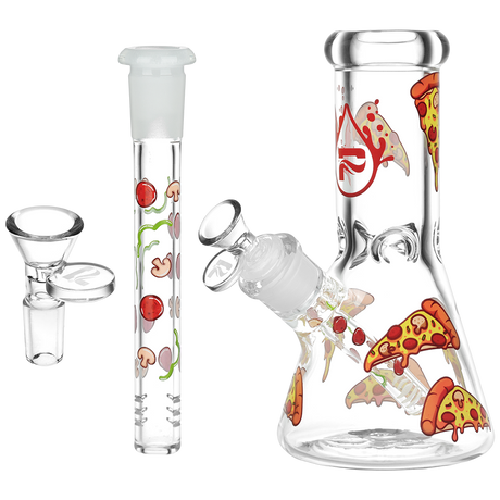 7.75" Pizza Design Series Beaker Water Pipe 14mm F – Pulsar