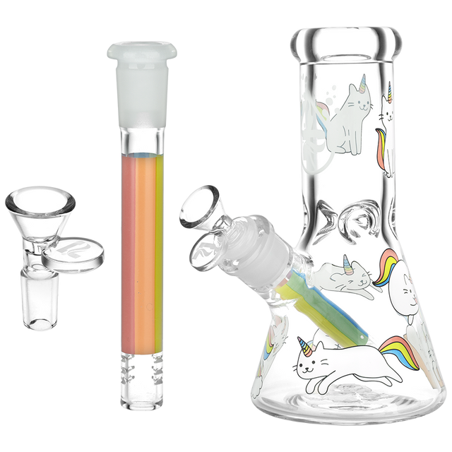 8" Caticorns Glass Beaker Bong 14mm Female – Pulsar