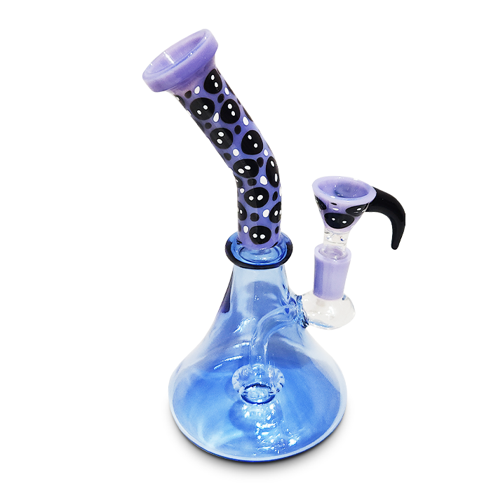 8 Inch Banger Hanger Perc – Assorted Colors Glass Water Pipe