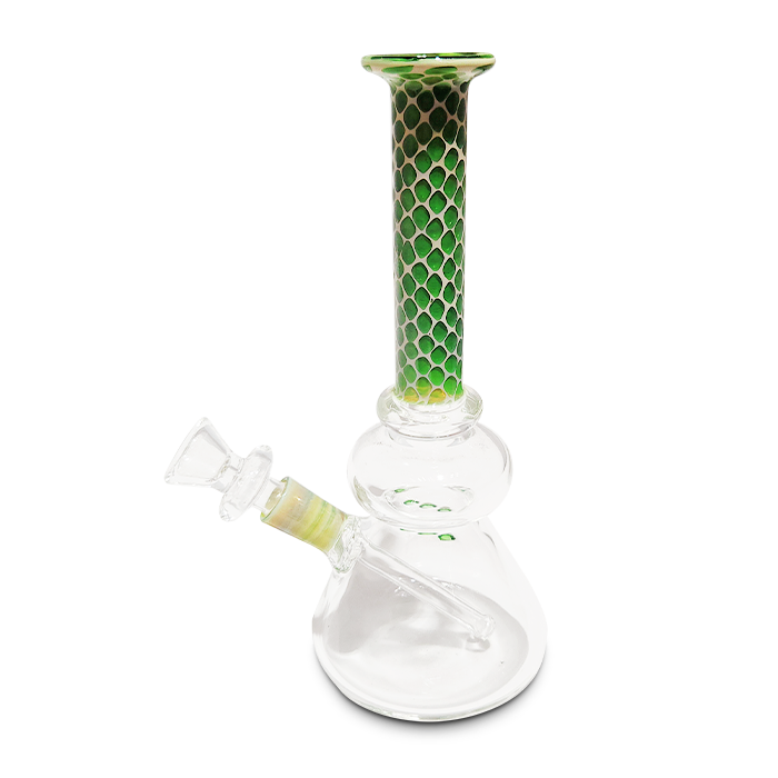 8 Inch Honeycomb Beaker Glass Water Pipe