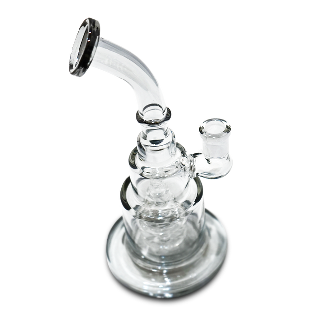 9 Inch Solid Color Glass Water Pipe with Wedding Cake Perc