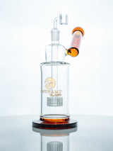 Amber 10" Tsunami Side Neck Shower Head Concentrate Rig Water Pipe