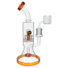 Amber 11" Tsunami Concentrate Water Pipe – Double Shower Head Perc
