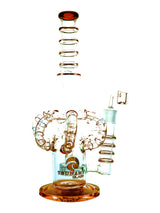 Amber 14" Tsunami Shower Head Octopus Concentrate Rig