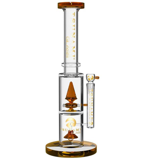 Amber 15" Tsunami UFO Pyramid Sprinkler Water Pipe