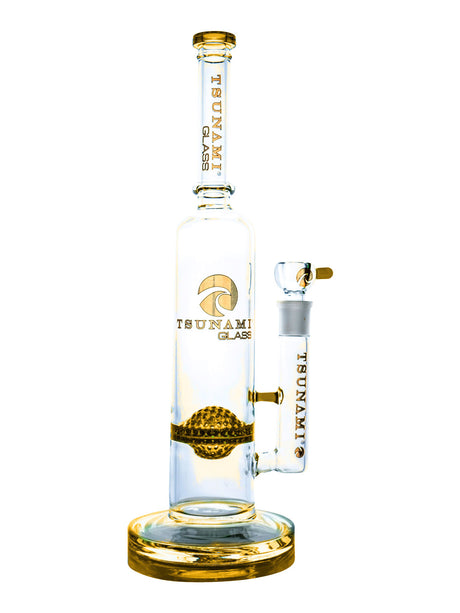 Amber 16" Tsunami UFO Perc Water Pipe
