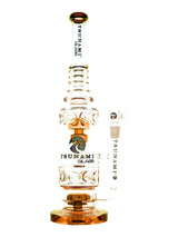Amber 18" Tsunami Mushroom Jellyfish Water Pipe