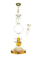 Amber 18" Tsunami Sprinkler Donut Water Pipe