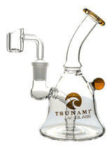 Amber 6" Tsunami Concentrate Rig – Mini Bell Water Pipe