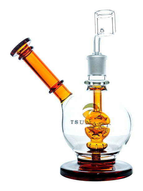 Amber 8" Tsunami Concentrate Rig – Shower Head Side Neck Dome WP