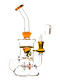 Amber 9" Tsunami Concentrate Rig – Propeller Recycler Water Pipe