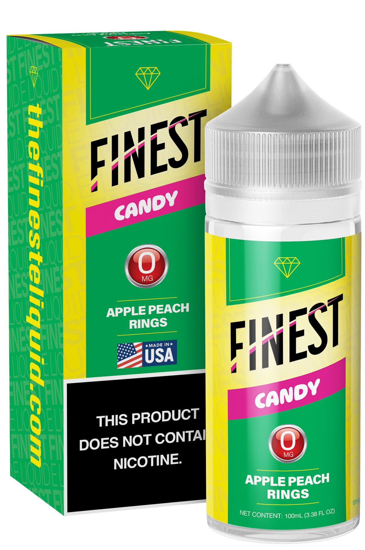 Apple Peach Rings Freebase E-Liquid Candy Edition 100ML - The Finest