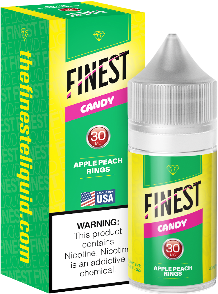 Apple Peach Rings Salt Nic E-Liquid Candy Edition 30ML - The Finest