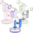 Bicolor Fractured Tower Glass Dab Rig 8" 14mm F - Pulsar