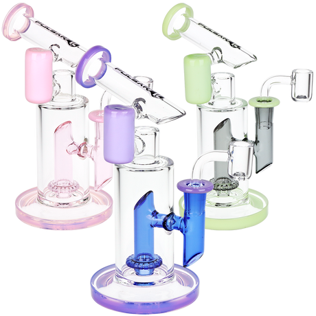 Bicolor Fractured Tower Glass Dab Rig 8" 14mm F - Pulsar