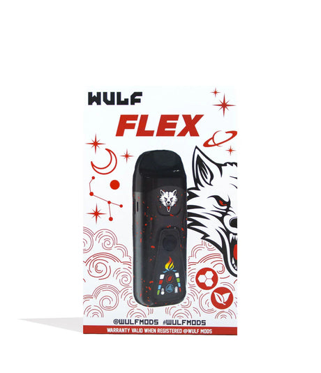 Black-Red Spatter Wax/Dry Vaporizer - Wulf Flex