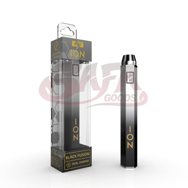 Black Fusion 1100mAh 510 Cartridge Battery - ION