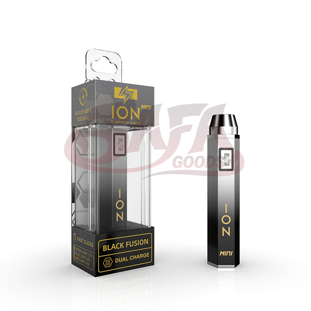 Black Fusion Mini 500mAh 510 Cartridge Battery - ION