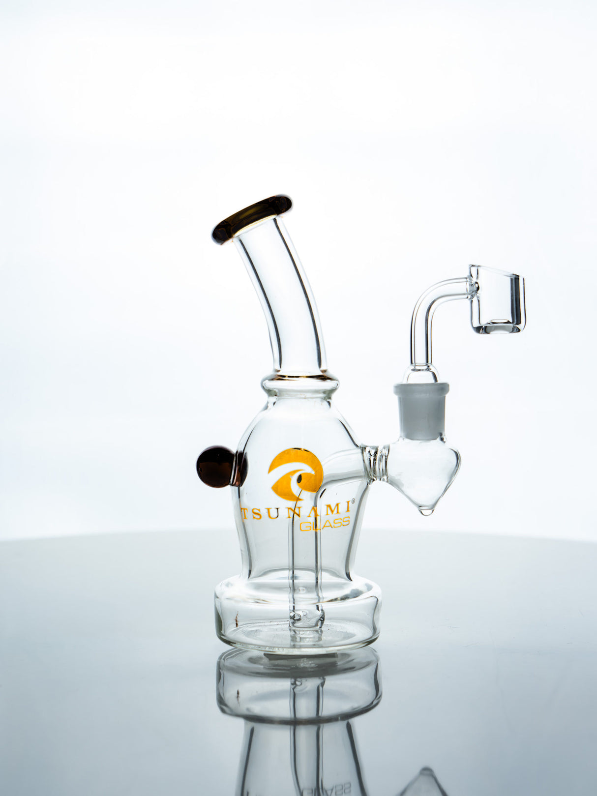 Black Tsunami 6” Mini Egg Dab Rig – Glass Pipe