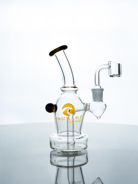 Black Tsunami 6” Mini Egg Dab Rig – Glass Pipe