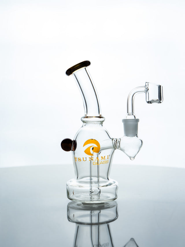 Black Tsunami 6” Mini Egg Dab Rig – Glass Pipe