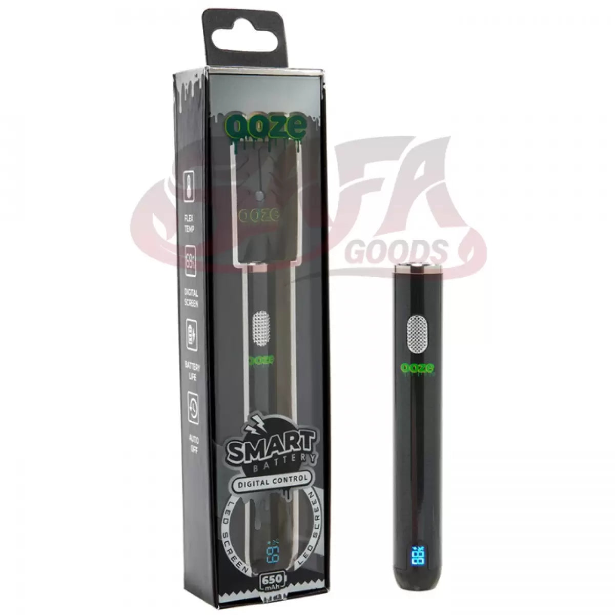 Black Smart Battery for Cartridges - Ooze